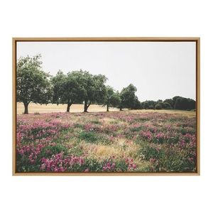 KATE & LAUREL NWT Sylvia summer lovin framed wall canvas art -28x38